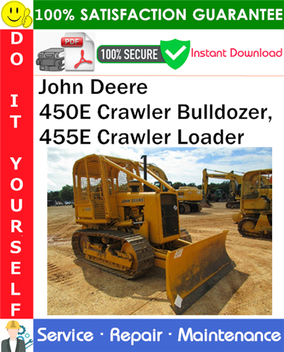Thumbnail John Deere 450E Crawler Bulldozer, 455E Crawler Loader Repair Technical Manual PDF Download ◆