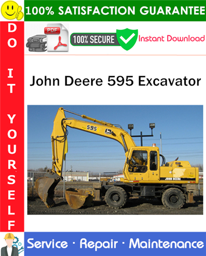 Thumbnail John Deere 595 Excavator Service Repair Manual PDF Download ◆