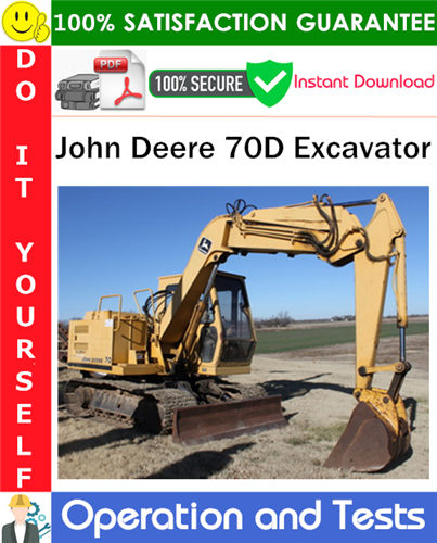 Thumbnail John Deere 70D Excavator Operation and Test Technical Manual PDF Download ◆ Thumbnail John Deere 70D Excavator Operation and Test Technical Manual PDF Download ◆