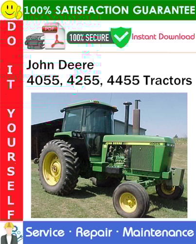 Thumbnail John Deere 4055, 4255, 4455 Tractors Repair Technical Manual PDF Download ◆