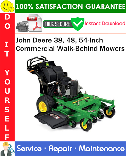 Thumbnail John Deere 38, 48, 54-Inch Commercial Walk-Behind Mowers Service Repair Manual PDF Download ◆