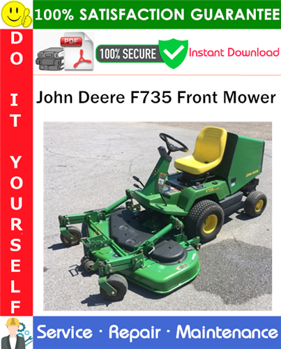 Thumbnail John Deere F735 Front Mower Service Repair Manual PDF Download ◆
