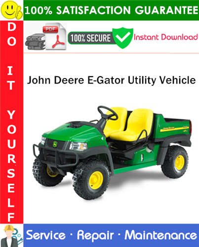 Thumbnail John Deere E-Gator Utility Vehicle Service Repair Manual PDF Download ◆