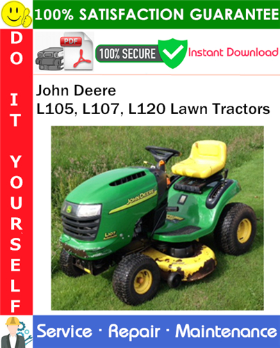 Thumbnail John Deere L105, L107, L120 Lawn Tractors Service Repair Manual PDF Download ◆
