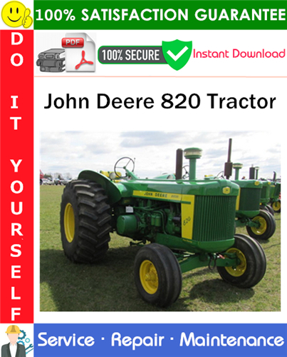 Thumbnail John Deere 820 Tractor Service Repair Manual PDF Download ◆ Thumbnail John Deere 820 Tractor Service Repair Manual PDF Download ◆
