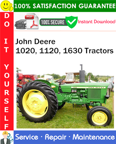 Thumbnail John Deere 1020, 1120, 1630 Tractors Service Repair Manual PDF Download ◆ Thumbnail John Deere 1020, 1120, 1630 Tractors Service Repair Manual PDF Download ◆