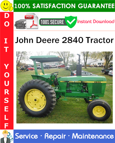 Thumbnail John Deere 2840 Tractor Service Repair Manual PDF Download ◆ Thumbnail John Deere 2840 Tractor Service Repair Manual PDF Download ◆