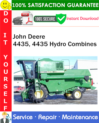 Thumbnail John Deere 4435, 4435 Hydro Combines Service Repair Manual PDF Download ◆ Thumbnail John Deere 4435, 4435 Hydro Combines Service Repair Manual PDF Download ◆