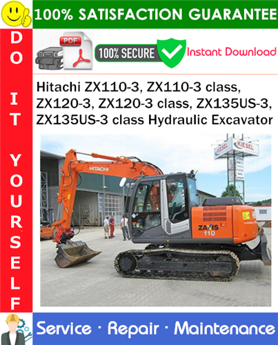 Thumbnail Hitachi ZX110-3, ZX110-3 class, ZX120-3, ZX120-3 class, ZX135US-3, ZX135US-3 class Hydraulic Excavator Service Repair Manual PDF Download ◆ Thumbnail Hitachi ZX110-3, ZX110-3 class, ZX120-3, ZX120-3 class, ZX135US-3, ZX135US-3 class Hydraulic Excavator Service Repair Manual PDF Download ◆