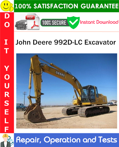 Thumbnail John Deere 992D-LC Excavator Repair, Operation and Tests Technical Manual PDF Download ◆ Thumbnail John Deere 992D-LC Excavator Repair, Operation and Tests Technical Manual PDF Download ◆