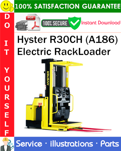 Thumbnail Hyster R30CH (A186) Electric RackLoader Parts Manual PDF Download ◆ Thumbnail Hyster R30CH (A186) Electric RackLoader Parts Manual PDF Download ◆