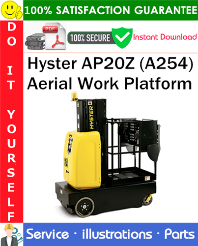 Thumbnail Hyster AP20Z (A254) Aerial Work Platform Parts Manual PDF Download ◆