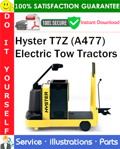 Thumbnail Hyster T7Z (A477) Electric Tow Tractors Parts Manual PDF Download ◆