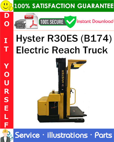Thumbnail Hyster R30ES (B174) Electric Reach Truck Parts Manual PDF Download ◆