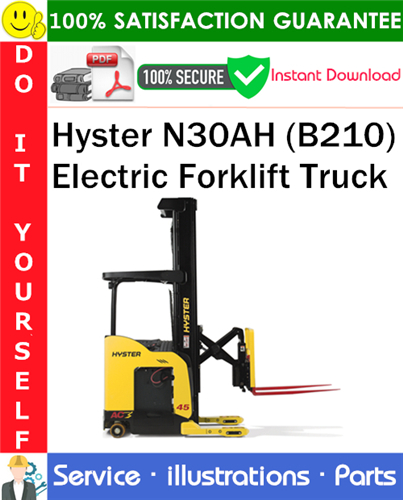 Thumbnail Hyster N30AH (B210) Electric Forklift Truck Parts Manual PDF Download ◆