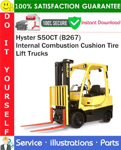 Thumbnail Hyster S50CT (B267) Internal Combustion Cushion Tire Lift Trucks Parts Manual PDF Download ◆