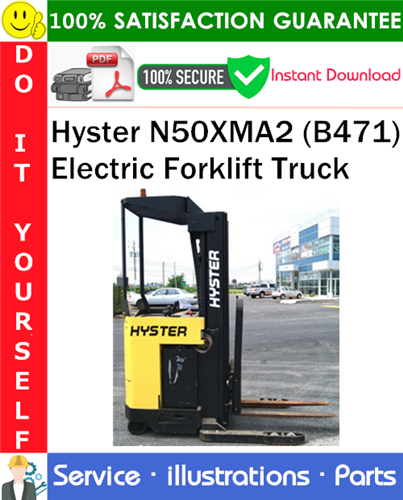 Thumbnail Hyster N50XMA2 (B471) Electric Forklift Truck Parts Manual PDF Download ◆