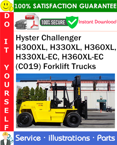 Thumbnail Hyster Challenger H300XL, H330XL, H360XL, H330XL-EC, H360XL-EC (C019) Forklift Trucks Parts Manual PDF Download ◆ Thumbnail Hyster Challenger H300XL, H330XL, H360XL, H330XL-EC, H360XL-EC (C019) Forklift Trucks Parts Manual PDF Download ◆