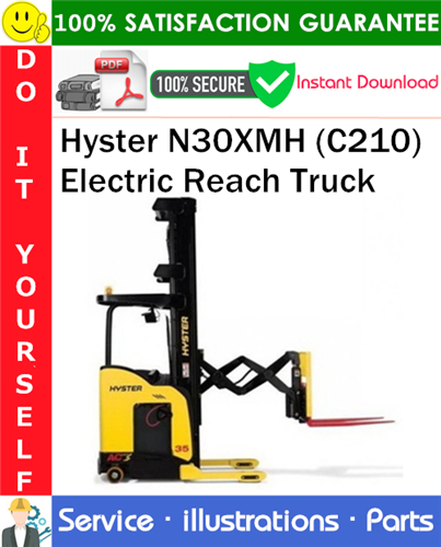 Thumbnail Hyster N30XMH (C210) Electric Reach Truck Parts Manual PDF Download ◆