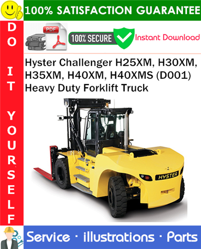 Thumbnail Hyster Challenger H25XM, H30XM, H35XM, H40XM, H40XMS (D001) Heavy Duty Forklift Truck Parts Manual PDF Download ◆ Thumbnail Hyster Challenger H25XM, H30XM, H35XM, H40XM, H40XMS (D001) Heavy Duty Forklift Truck Parts Manual PDF Download ◆