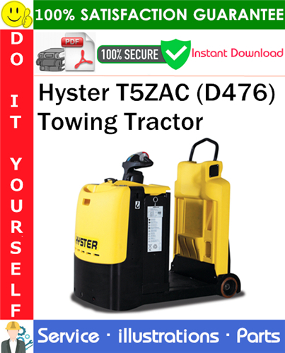 Thumbnail Hyster T5ZAC (D476) Towing Tractor Parts Manual PDF Download ◆