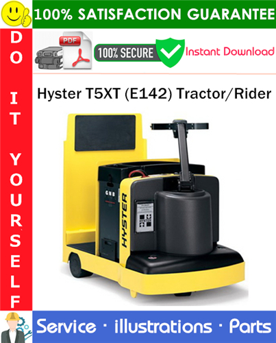 Thumbnail Hyster T5XT (E142) Tractor/Rider Parts Manual PDF Download ◆ Thumbnail Hyster T5XT (E142) Tractor/Rider Parts Manual PDF Download ◆