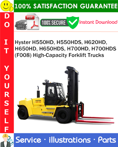 Thumbnail Hyster H550HD, H550HDS, H620HD, H650HD, H650HDS, H700HD, H700HDS (F008) High-Capacity Forklift Trucks Parts Manual PDF Download ◆ Thumbnail Hyster H550HD, H550HDS, H620HD, H650HD, H650HDS, H700HD, H700HDS (F008) High-Capacity Forklift Trucks Parts Manual PDF Download ◆