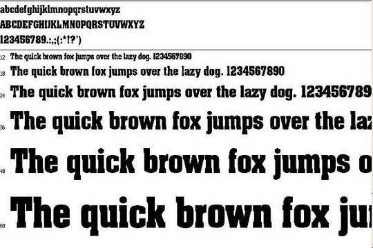 Product picture Gothic Font: AardvarkBold(True Type)