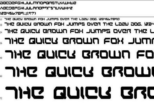 Product picture Calligraphy Font: AIRSTRIP ONE (TRUE TPYE)