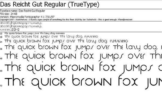 Product picture Myspace Font: Das Reicht Gut Resular (True Type)