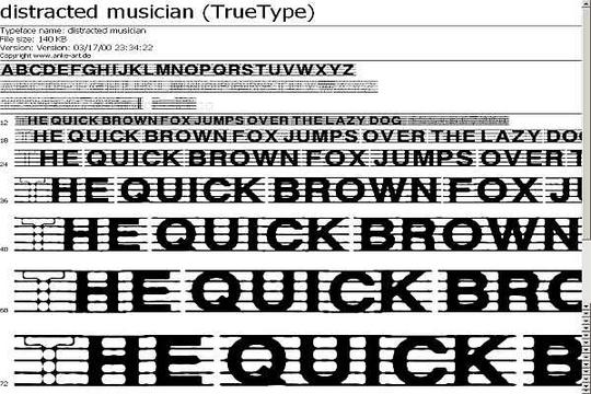 Product picture Change Font On Myspace: Distracted Musician (True Type)