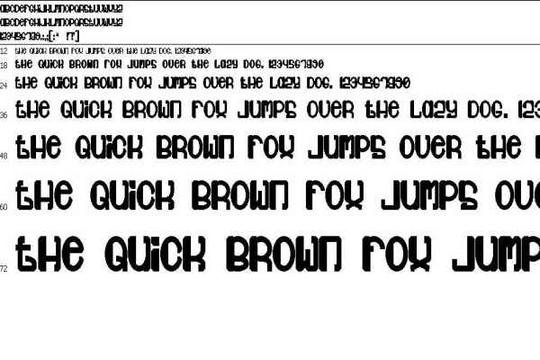 Product picture Download Font: JUBIE (TRUE TPYE)