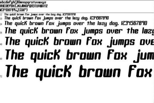 Product picture Free Font: KALIBER (BRK) (TRUE TPYE)