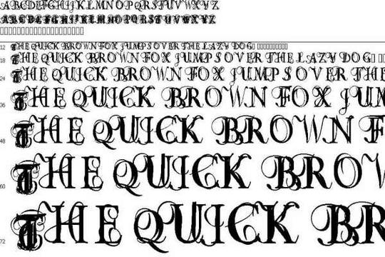 Product picture Myspace Font Code: OMNIPOTENCE BLACK (TRUE TPYE)