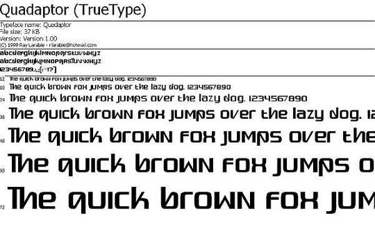 Product picture Old English Font: Quadaptor (True Type)