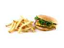 Thumbnail Burger and Fries Stock Photo - Royalty Free Image