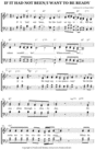 Thumbnail If it had not been and I want to be ready Sheet Music