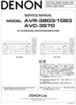 Thumbnail service manual Denon AVR-3803 Thumbnail service manual Denon AVR-3803