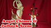 🎄 Christmas Angel Chimes & Julbock Scene (Relaxation & Deco