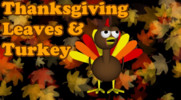 🦃 Thanksgiving Leaves & Turkey Loop (Projection Decoration)