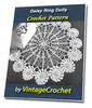 Thumbnail Daisy Ring Doily Vintage Crochet Pattern