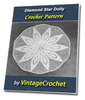 Thumbnail Diamond Star Doily Vintage Crochet Pattern Ebook