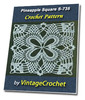 Thumbnail Pineapple Square S-735 Vintage Crochet Pattern eBook