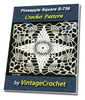 Thumbnail Pineapple Square S-736 Vintage Crochet Pattern eBook