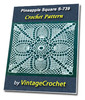 Thumbnail Pineapple Square S-739 Vintage Crochet Pattern eBook