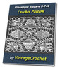 Thumbnail Pineapple Square S-740 Vintage Crochet Pattern eBook