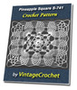 Thumbnail Pineapple Square S-741 Vintage Crochet Pattern eBook
