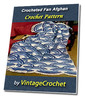 Thumbnail Crocheted Fan Afghan Vintage Crochet Pattern