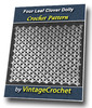 Thumbnail Four Leaf Clover Doily Vintage Crochet Pattern