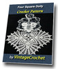 Thumbnail Four Square Doily Vintage Crochet Pattern Thumbnail Four Square Doily Vintage Crochet Pattern